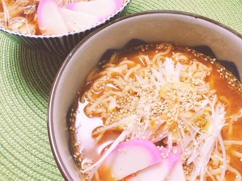 ネギたっぷり喜多方ラーメンꕤ 味噌&醤油